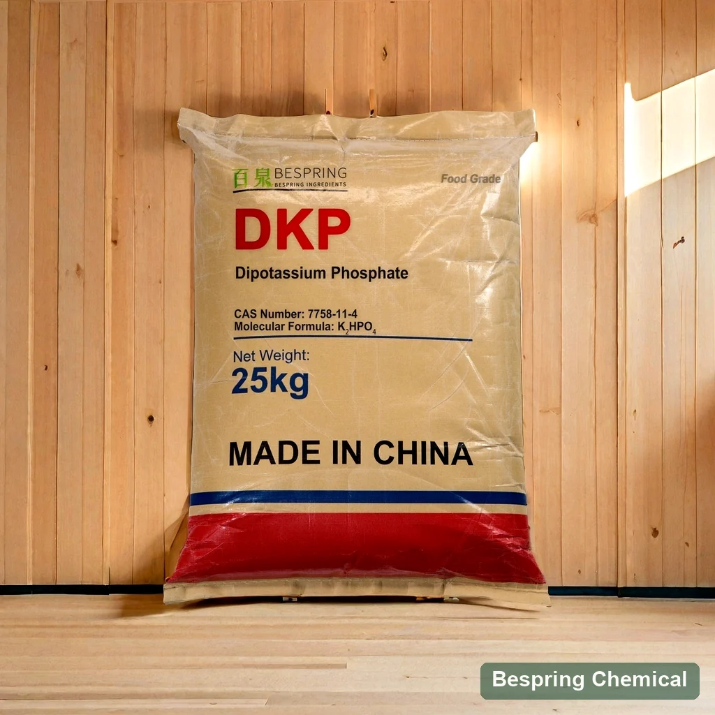 Food grade DKP bag labelled dipotassium phosphate and 25 kg
