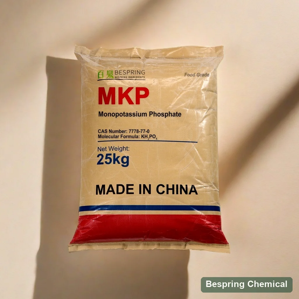 Food grade MKP bag labelled monopotassium phosphate and 25 kg