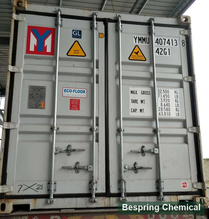 Exterior view of a shipping container used as a logistics reference