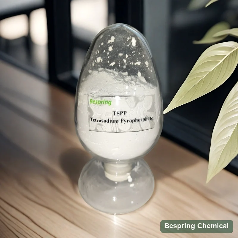 White TSPP sample in a labelled glass display vessel