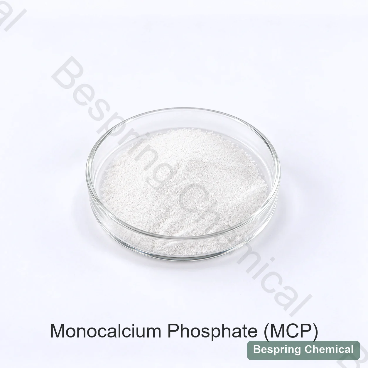 Polvo blanco en un recipiente etiquetado como MCP